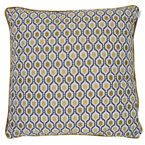 Recco, Ochre - (50cm x 50cm) Cushion